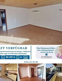 Helle ETW in zentraler, ruhiger Lage mit EBK und Garage - Pforzheim