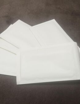 100 x Polsterumschläge in weiß "NEU" - Krefeld