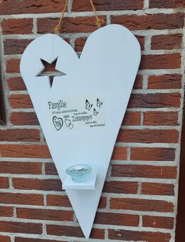 Deko Holzherz, Herz aus Holz, Unikat - Wilster