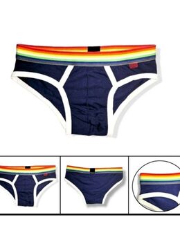 Männer Regenbogen Unterhose Navyblau Slip Unterwäsche 13,90 €* - Villingen-Schwenningen
