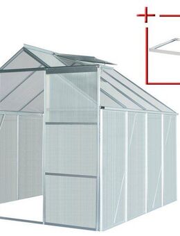 KONIFERA Gewächshaus Florenz, BxTxH: 190 x 253 x 195 cm, 4 mm Wandstärke