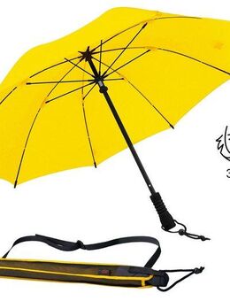 EuroSCHIRM® Stockregenschirm Swing, geringes Gewicht, mit Schultertragegurt an der Hülle