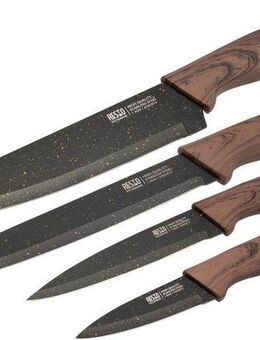 RESTO Kitchenware Messer-Set Carina, Edelstahlmesser 4-teilig in Magnet-Geschenkbox (Set, 4-tlg), Kochmesser, Tranchiermesser, Universalmesser, Gemüsemesser