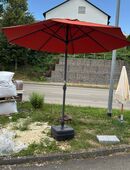 Schneider Marktschirm Korsika Ø 320 cm rot Kurbelmechanik #S1 in 75217