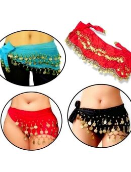 Bauchtanz Hüfttuch Tanztuch Münzgürtel Orientalische Hüft Tuch Blau Rot Schwarz 12,90 €* - Villingen-Schwenningen