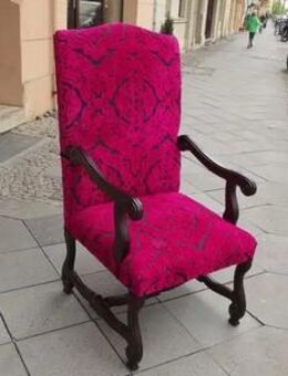 Antiker Superbequemer Kaminsessel Italien ca. 1880 - Antiquitäten - Berlin Friedrichshain-Kreuzberg