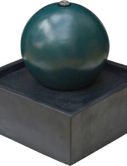 AcquaArte Gartenbrunnen STENI, 50 cm Breite, Wasserspiel mit LED Kugel ⌀: 33 cm, BxTxH: 50x50x53 cm