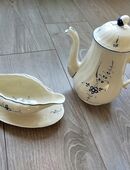 Villeroy & Boch Vieux Luxenbourg Kaffeekanne mit Decke und Sauciere Porzellan Weiss/Blau (gemustert) *Rarität* Anschauen in 50859