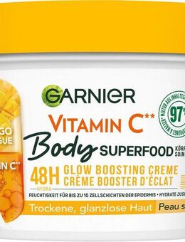 GARNIER Körpercreme Garnier Body Superfood Mango Vitamin C Packung, 6-tlg., mit Vitamin C