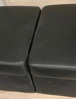Sitzkommode Sitzbank auf Rollen Echtleder Sofa - Essen