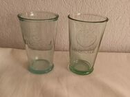 2 Stück original Barcadi Glas 12 cm hoch beide als Set zusammen - Essen