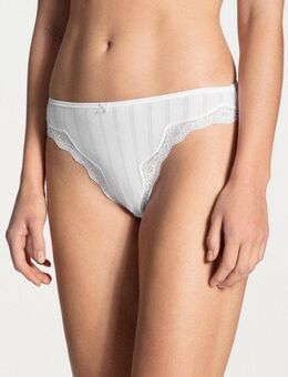 CALIDA Hüftslip Etude Toujours Nadelstreifen-Optik, florale Spitze, Regular-Cut, Jacquard, elastisch