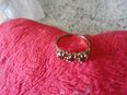 Ring mit 3 Granaten 333 Gelbgold ( 8 Karat ) Gr.54 (1,7) in 37213