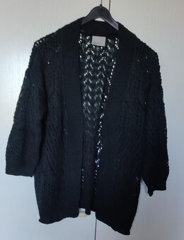 Strickjacke Liberty dreiviertelarm Gr. M Schwarz Offene Form Wenig getragen - Preußisch Oldendorf