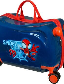 UNDERCOVER Kinderkoffer Ride-on Trolley, Spider-Man, 4 Rollen, zum sitzen und ziehen