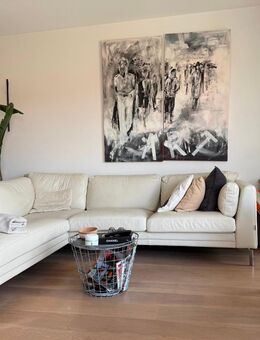 Sofa Ledercoach beige - Eisingen (Bayern)