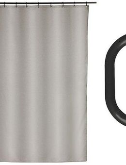 SCHÖNER WOHNEN-Kollektion Duschvorhang »Mayour« Breite 180 cm (Set, 17-tlg), aus recyceltem Polyester, wasserabweisend, mit 16 Duschvorhangringen