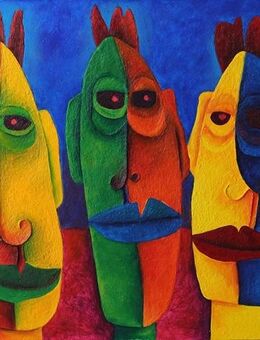 Kunsthandel Gennep - "Drei Köpfe" - Kleve Zentrum