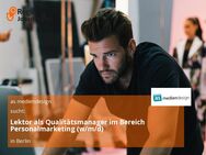 Lektor als Qualitätsmanager im Bereich Personalmarketing (w/m/d) - Berlin