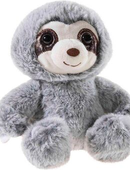 Heunec® Kuscheltier Faultier grau-meliert, 16 cm, enthält recyceltes Material