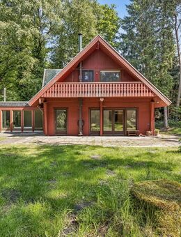Wohnen am Waldrand - Holzhaus mit Kamin, Wintergarten und großem Naturgrundstück in Elsdorf - Elsdorf (Niedersachsen)