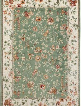 HANSE Home Teppich Orient Flowers, rechteckig, Höhe: 5 mm, Kurzflor mit Fransen, Orient, Wohnzimmer, Schlafzimmer, Esszimmer
