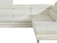 COTTA Polstergarnitur Enterprise L-Form, (Set), Set bestehend aus: Ecksofa mit Arm- & Kopfteilverstellung & Hocker