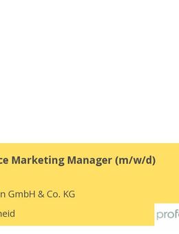 Performance Marketing Manager (m/w/d) - Lüdenscheid