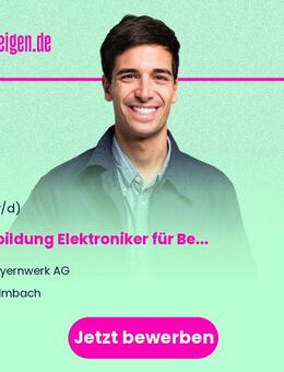 Ausbildung Elektroniker für Betriebstechnik (m/w/d) - Würzburg