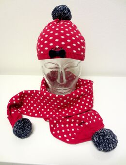 Marke Chipie Kinder Mütze Schal Gr. 46 (12-18M / gr. 80-86) Mädchen Set - Lindau (Bodensee)