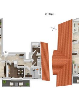 Maisonette-Wohnung mit 3 Balkonen, 5 Zimmern und 2 Bäder in Neustadt zu verkaufen - Titisee-Neustadt
