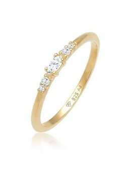 Elli Verlobungsring Zirkonia Marquise Elegant Verlobung 925 Silber