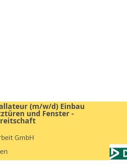 Elektroinstallateur (m/w/d) Einbau Brandschutztüren und Fenster - Montagebereitschaft - Gardelegen (Hansestadt)