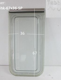 Tabbert Wohnwagenfenster Tabbert-Res. D395 ca 67 x 36 HOCHKANT Tabbert - Sonderpreis (getönt weiß/hellgrau) - Schotten Zentrum
