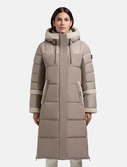 khujo Wintermantel Desna2 Langer Damen Mantel mit zahlreichen Features