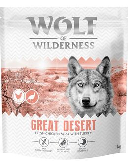 Wolf of Wilderness Adult "Great Desert" Pute - getreidefrei - 1 kg: neue Rezeptur