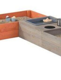 MUDDY BUDDY® Sandkasten Flexy Style, (inkl. Sandkastenvlies), warmgrau - lachs