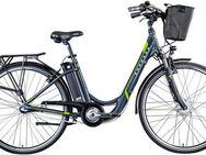 Zündapp E-Bike Cityrad Z510, 3 Gang Shimano Nexus SC-3C41 Schaltwerk, Nabenschaltung, Frontmotor, 374 Wh, (mit Frontkorb), Pedelec, Elektrofahrrad für Damen u. Herren