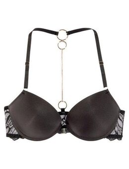 LASCANA Push-up-BH mit extravagantem Rücken aus Spitze und modischen Ringen, sexy Dessous