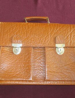 NEUw * Original VINTAGE * Echt Leder * Old- School * College BAG * Universität * Schul- TASCHE * Aktentasche * Damen * Herren * Unisex im angesagten Retro Style * caramèl- braun * - Riedlingen