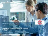 Manager Quality (m/w/d) Vollzeit / Teilzeit - Starnberg