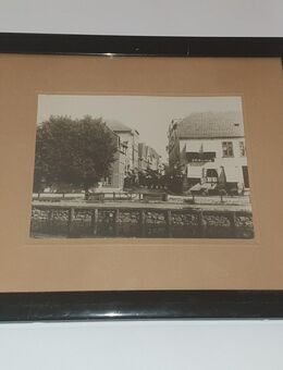 Altes Bild im Rahmen, Rendsburg Schiffbrückenplatz I.D Sievers - Büdelsdorf