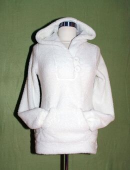 FRESH MODE Damen / Mädchen Pullover - Sweatshirt m. Kapuze "weiß" Gr. M - Andernach