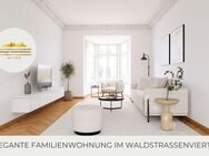 **Elegante Familienwohnung im Waldstraßenviertel | 2 Bäder | Balkon | Erker| Stuck | Wohnküche** - Leipzig