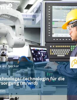 Umwelttechnologe/-technologin für die Wasserversorgung (m/w/d) - Remseck (Neckar) Remseck