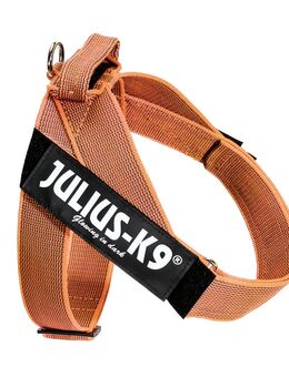 Julius-K9 IDC® Color & Grey Gurtgeschirr, orange/grau - Größe L/1: Brustumfang 63 - 85 cm