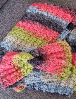 Wintersemester,schal und stirnband ,gehäkelt - Waldkappel