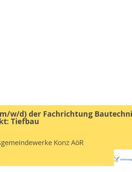 Techniker (m/w/d) der Fachrichtung Bautechnik, Schwerpunkt: Tiefbau - Konz