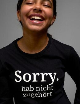 KIDSWORLD Langarmshirt Sorry. hab nicht zugehört Langarm, Basic-Passform, mit peppigem Druck und Statements