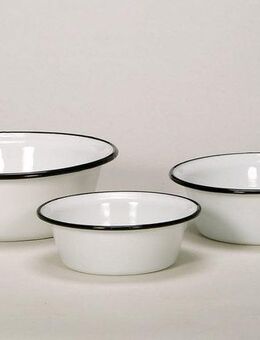 Krüger Schüssel, Emaille, (Set, 3-tlg)